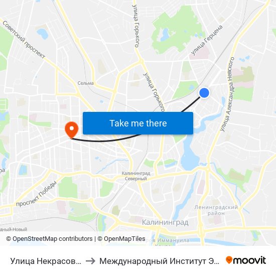 Улица Некрасова (В Центр) to Международный Институт Экономики и Права map