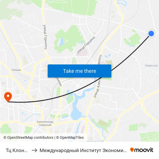 Тц Клондайк to Международный Институт Экономики и Права map