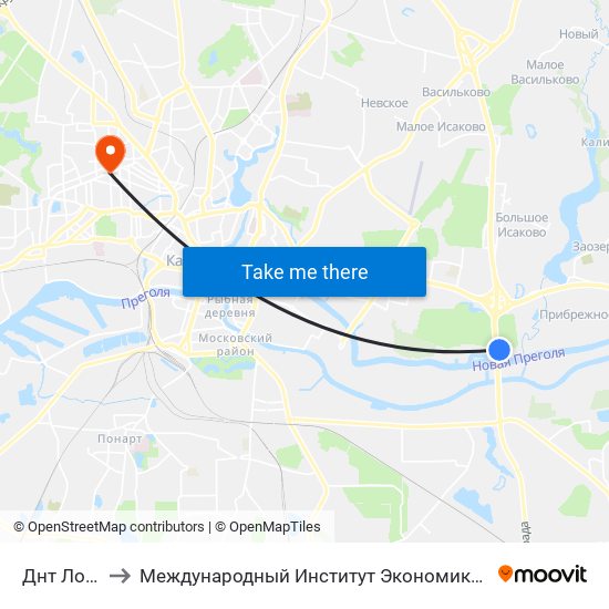 Днт Лотос to Международный Институт Экономики и Права map