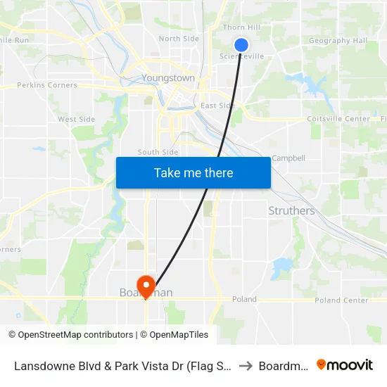 Lansdowne Blvd & Park Vista Dr (Flag Sto to Boardman map