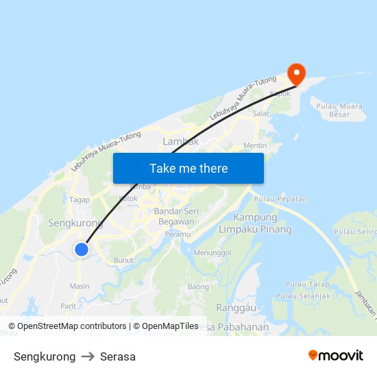 Sengkurong to Sengkurong map