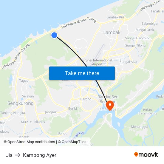 Jis to Kampong Ayer map