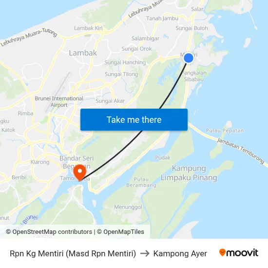 Rpn Kg Mentiri (Masd Rpn Mentiri) to Kampong Ayer map