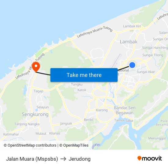 Jalan Muara (Mspsbs) to Jerudong map