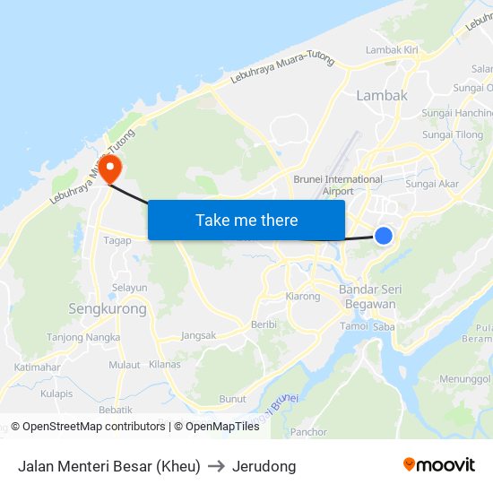 Jalan Menteri Besar (Kheu) to Jerudong map