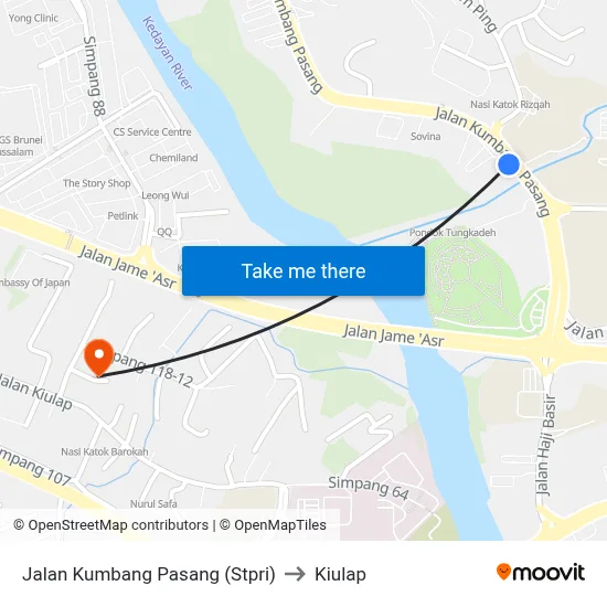 Jalan Kumbang Pasang (Stpri) to Kiulap map
