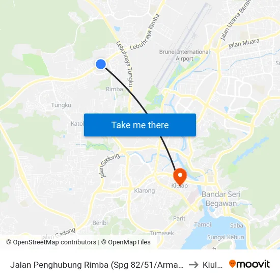 Jalan Penghubung Rimba (Spg 82/51/Armarda)) to Kiulap map