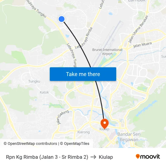 Rpn Kg Rimba (Jalan 3 - Sr Rimba 2) to Kiulap map