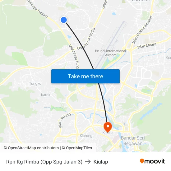 Rpn Kg Rimba (Opp Spg Jalan 3) to Kiulap map