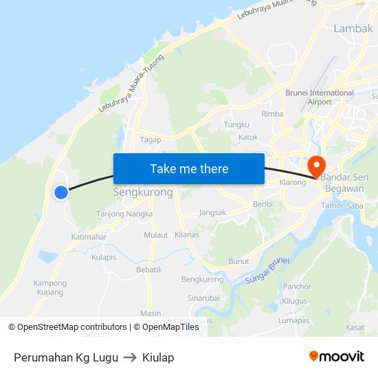 Perumahan Kg Lugu to Kiulap map