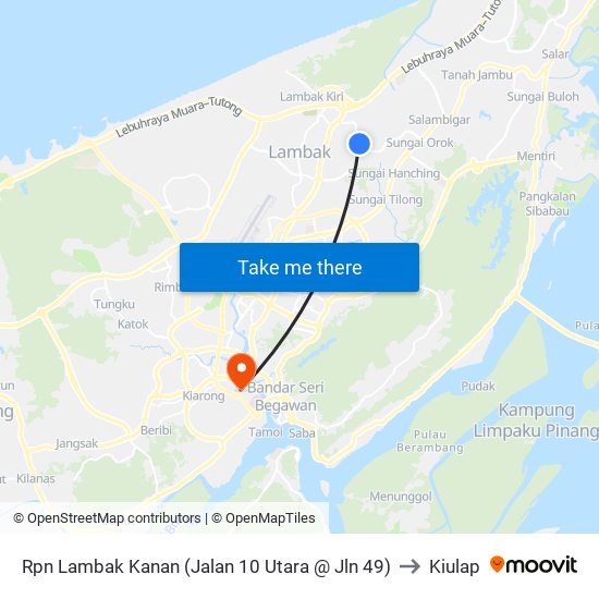 Rpn Lambak Kanan (Jalan 10 Utara @ Jln 49) to Kiulap map