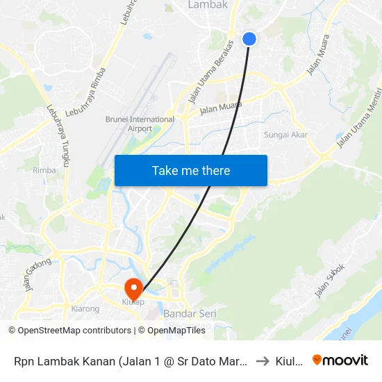 Rpn Lambak Kanan (Jalan 1 @ Sr Dato Marsal) to Kiulap map