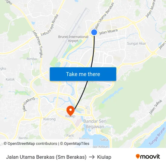 Jalan Utama Berakas (Sm Berakas) to Kiulap map