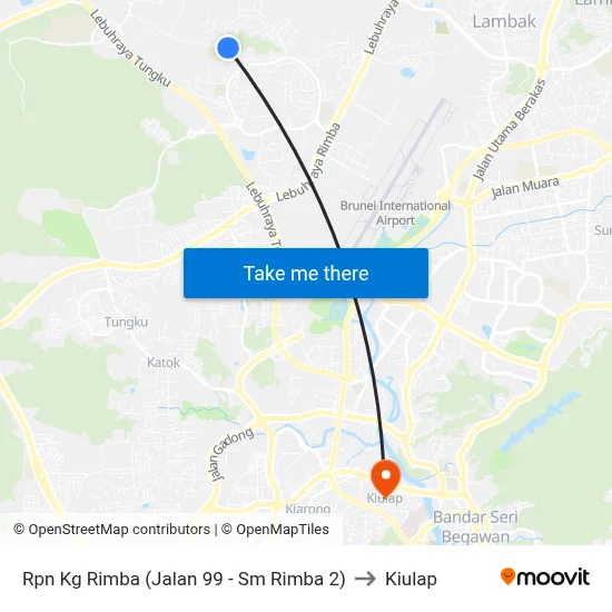 Rpn Kg Rimba (Jalan 99 - Sm Rimba 2) to Kiulap map