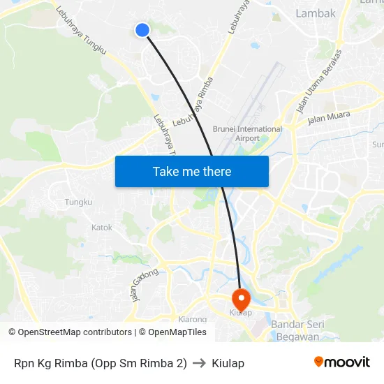 Rpn Kg Rimba (Opp Sm Rimba 2) to Kiulap map