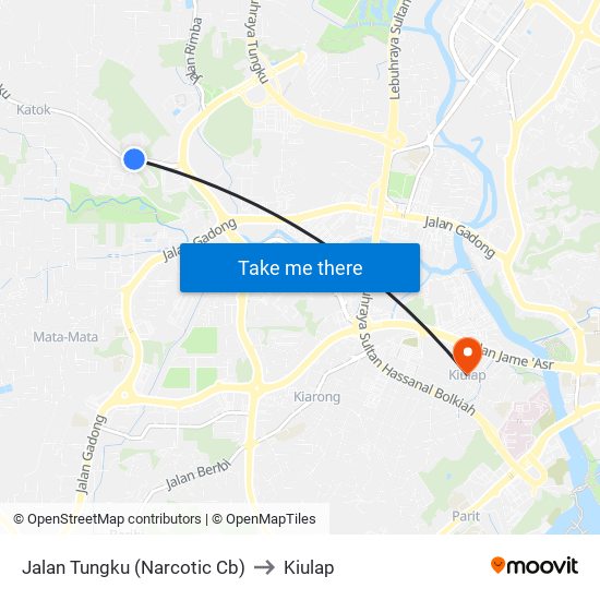 Jalan Tungku (Narcotic Cb) to Kiulap map