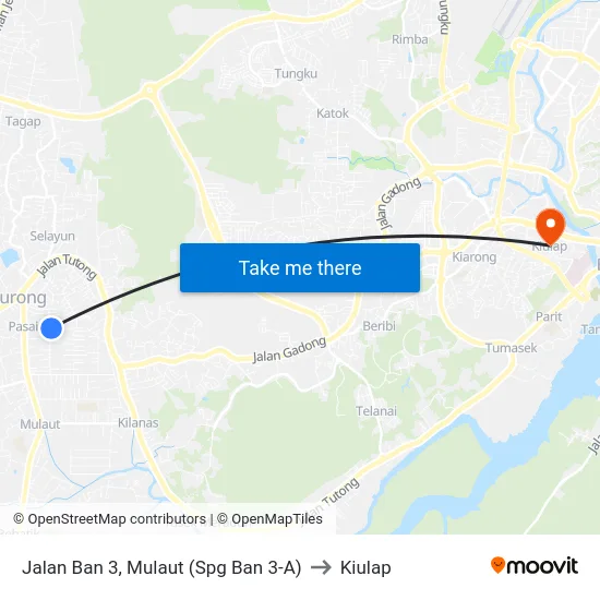 Jalan Ban 3, Mulaut (Spg Ban 3-A) to Kiulap map