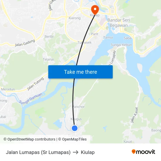 Jalan Lumapas (Sr Lumapas) to Kiulap map