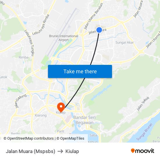 Jalan Muara (Mspsbs) to Kiulap map