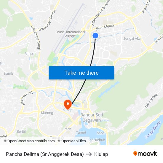 Pancha Delima (Sr Anggerek Desa) to Kiulap map