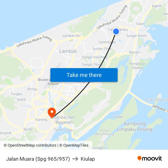 Jalan Muara (Spg 965/957) to Kiulap map