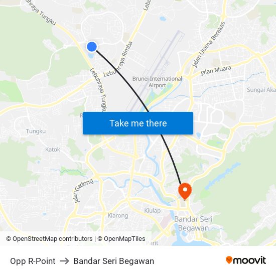 Opp R-Point to Bandar Seri Begawan map