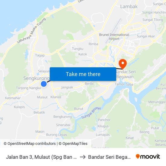 Jalan Ban 3, Mulaut (Spg Ban 3-A) to Bandar Seri Begawan map