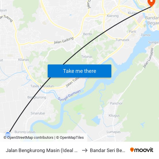 Jalan Bengkurong Masin (Ideal Multifeed) to Bandar Seri Begawan map