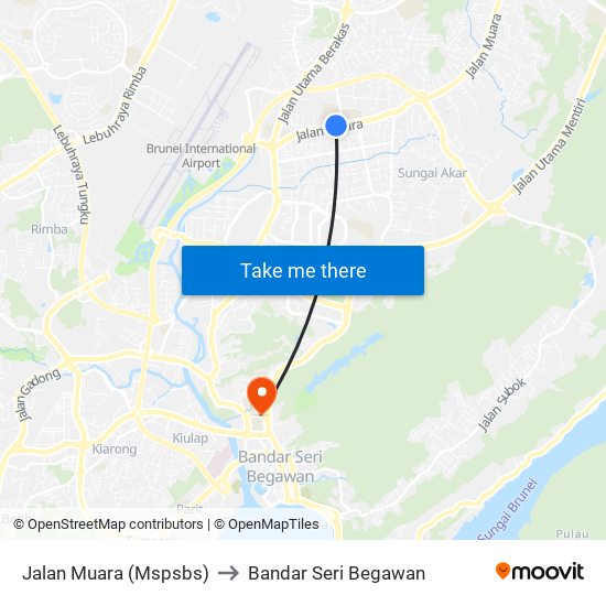 Jalan Muara (Mspsbs) to Bandar Seri Begawan map