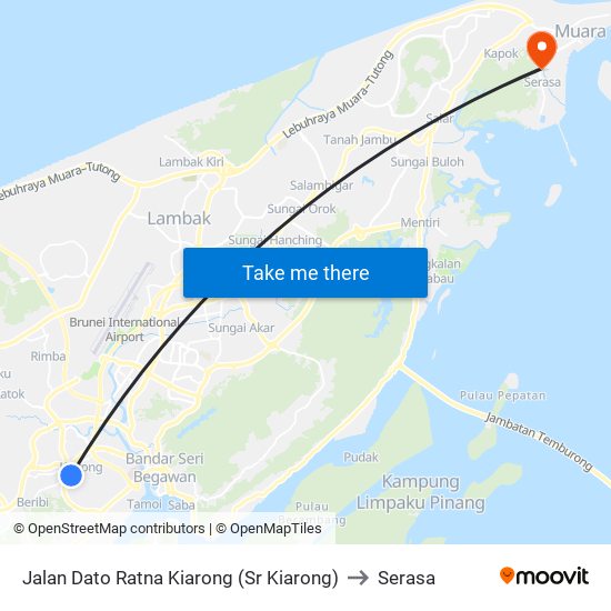 Jalan Dato Ratna Kiarong (Sr Kiarong) to Serasa map