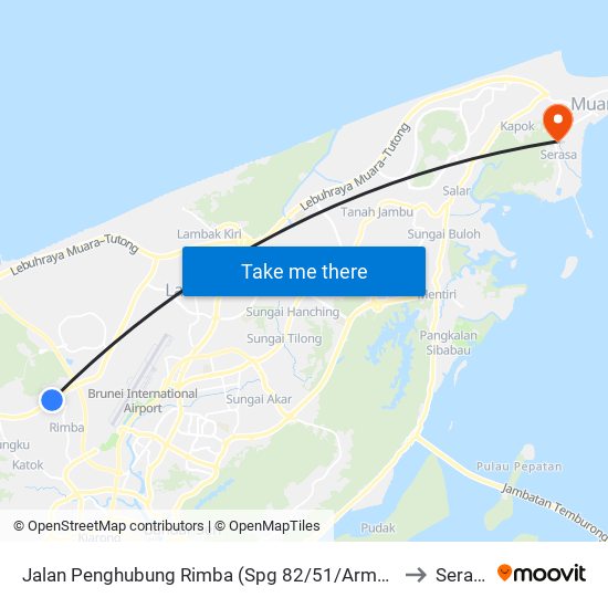 Jalan Penghubung Rimba (Spg 82/51/Armarda)) to Serasa map