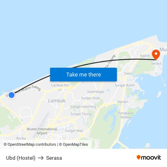 Ubd (Hostel) to Serasa map
