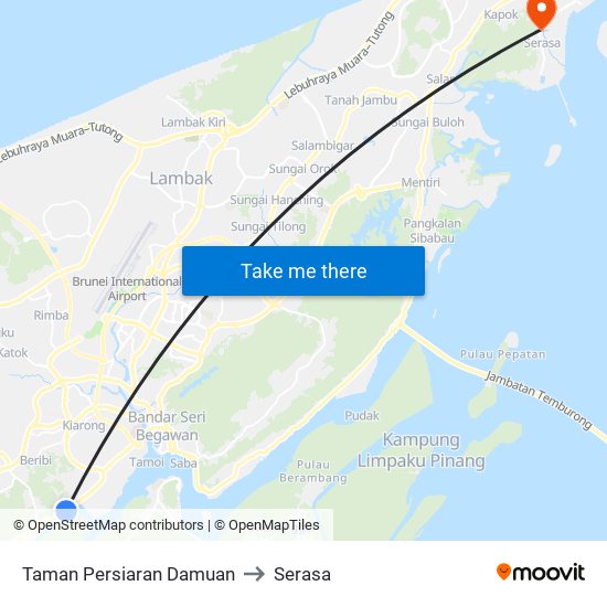 Taman Persiaran Damuan to Serasa map