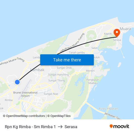 Rpn Kg Rimba - Sm Rimba 1 to Serasa map