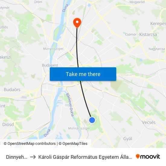 Dinnyehegyi Út to Károli Gáspár Református Egyetem Állam- És Jogtudományi Kar map