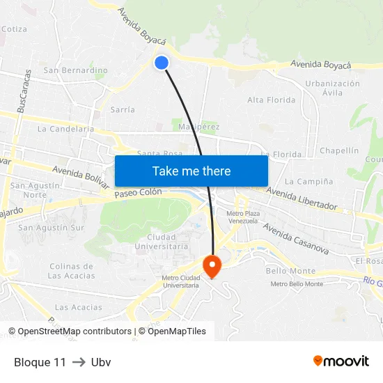 Bloque 11 to Ubv map