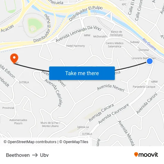 Beethoven to Ubv map