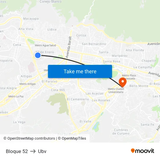 Bloque 52 to Ubv map