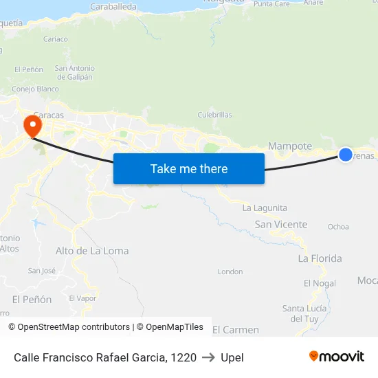 Calle Francisco Rafael Garcia, 1220 to Upel map