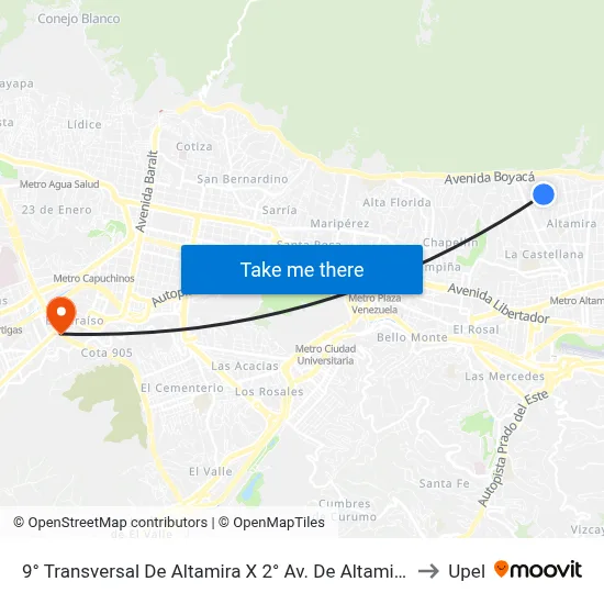 9° Transversal De Altamira X 2° Av. De Altamira to Upel map
