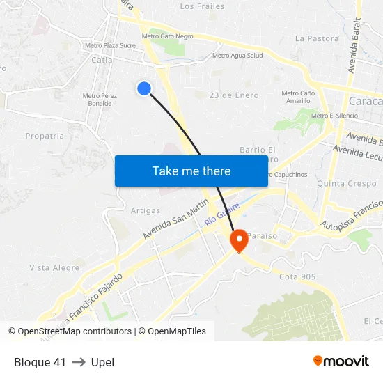 Bloque 41 to Upel map