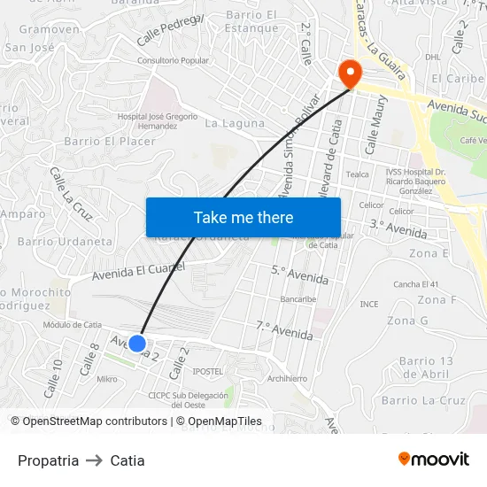 Propatria to Catia map