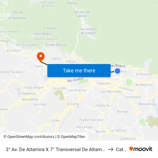 3° Av. De Altamira X 7° Transversal De Altamira to Catia map