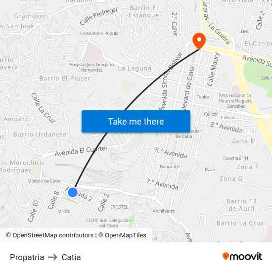 Propatria to Catia map