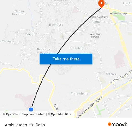 Ambulatorio to Catia map