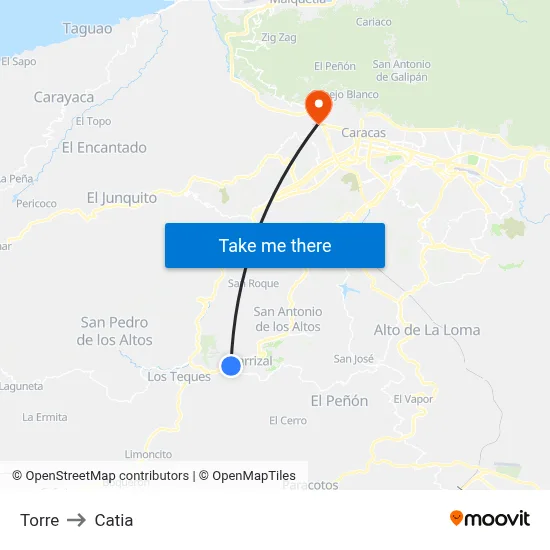 Torre to Catia map