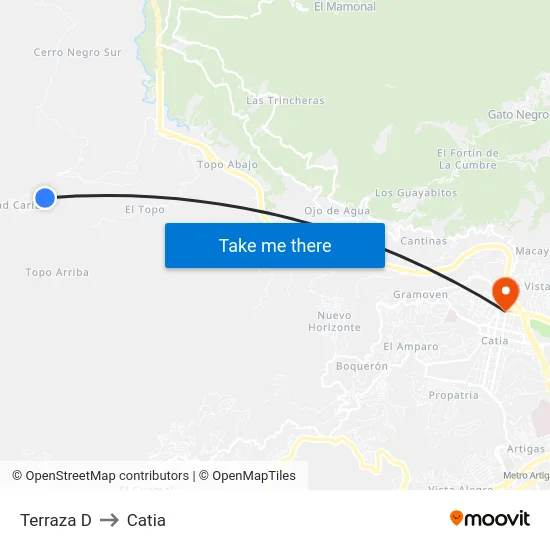 Terraza D to Catia map