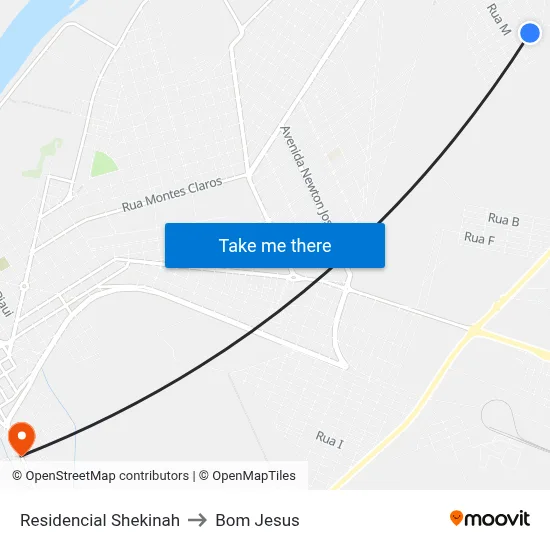 Residencial Shekinah to Bom Jesus map