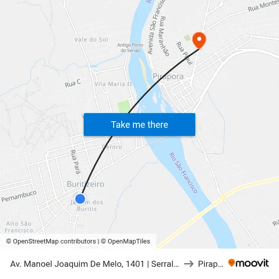 Av. Manoel Joaquim De Melo, 1401 | Serralheria Buritis to Pirapora map