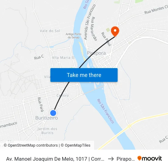 Av. Manoel Joaquim De Melo, 1017 | Correios to Pirapora map
